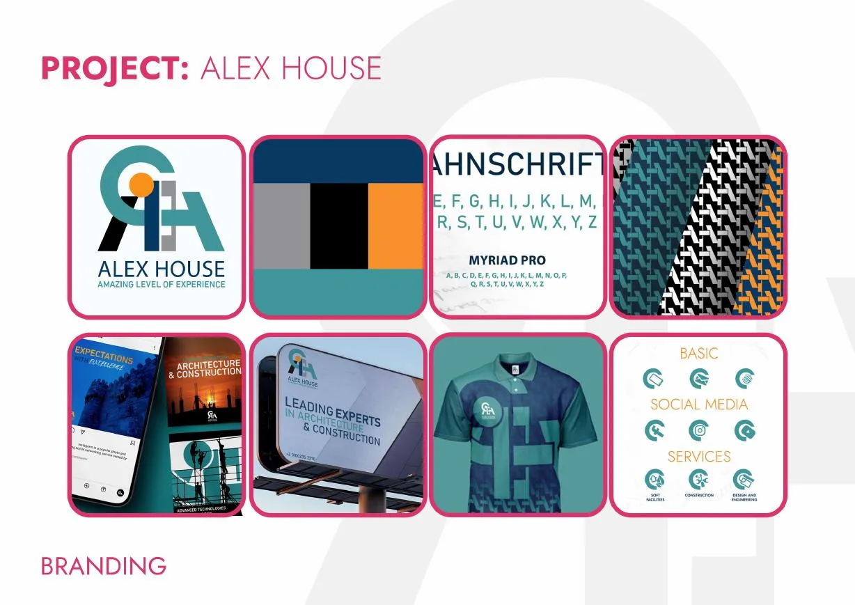 Alex House Branding project by Qbit Studio