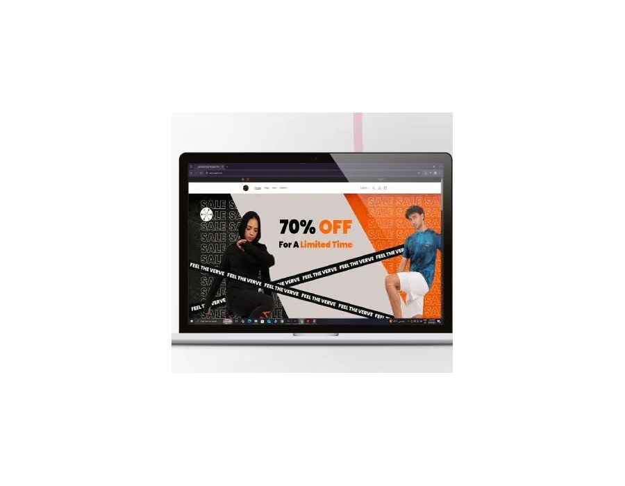 Verve Sportswear Website Creation project by Qbit Studio